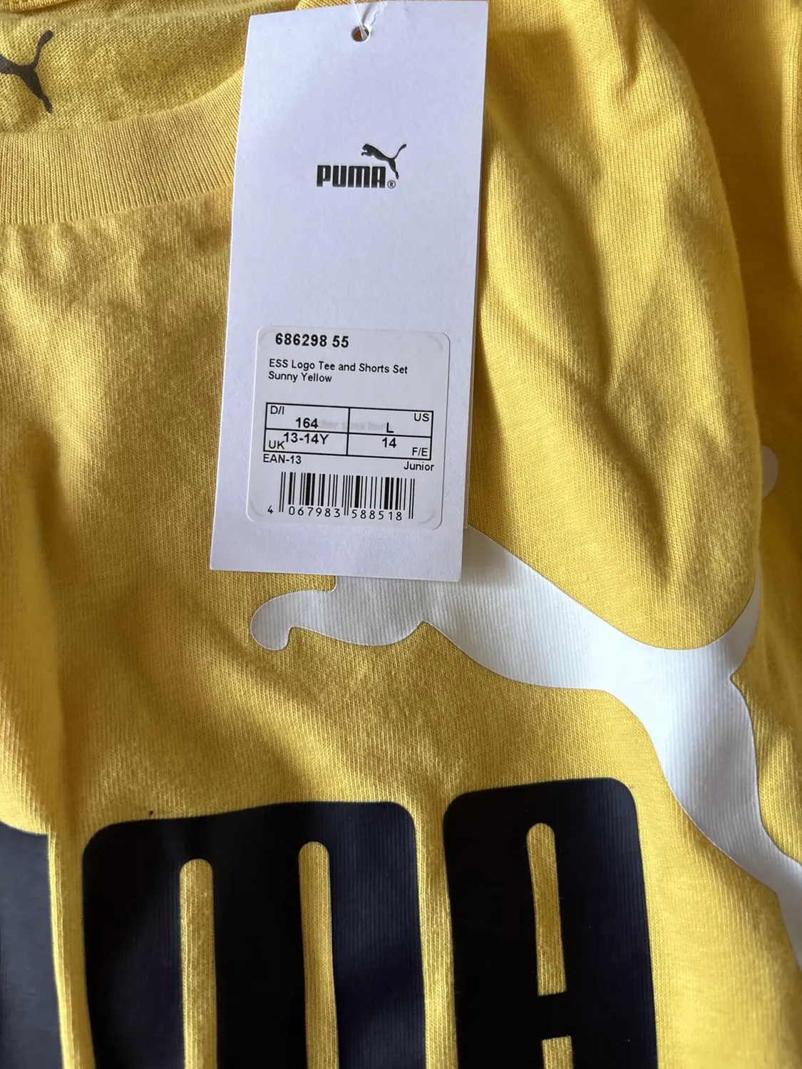 Puma Ess Tee Shorts Set tuta bimbi 3-4 anni cotone