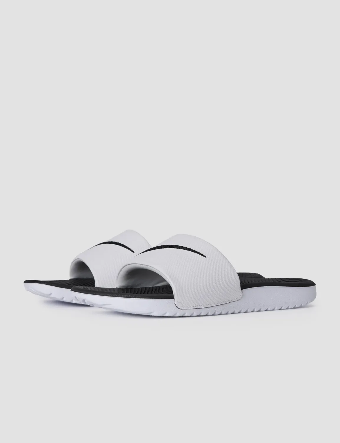 Nike Kawa ciabatte bambino nero bianco piscina