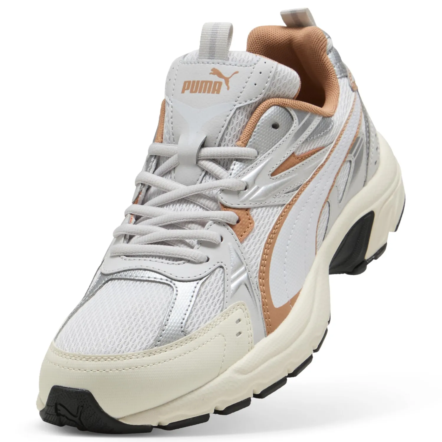 Puma Milenio Tech scarpe training bambino grigio rosso
