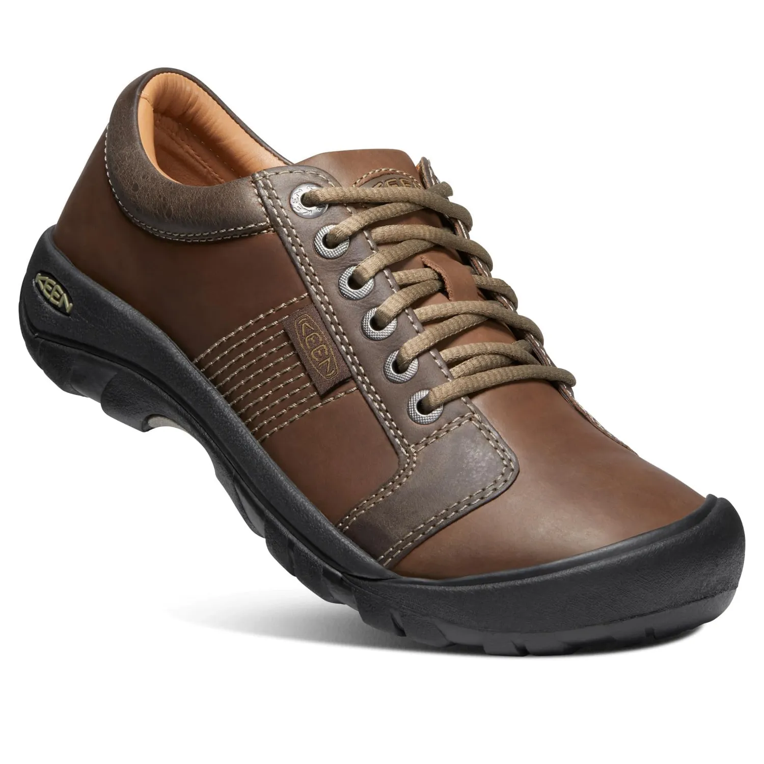 Keen Austin oxford uomo cioccolato marrone in pelle idrorepellente