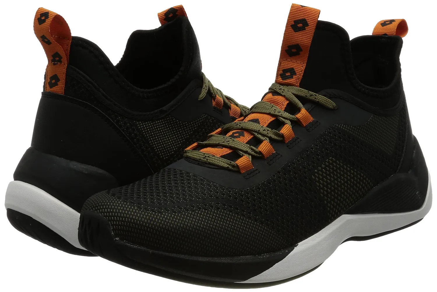 Lotto Escape AMF scarpe uomo marrone e nero memory foam