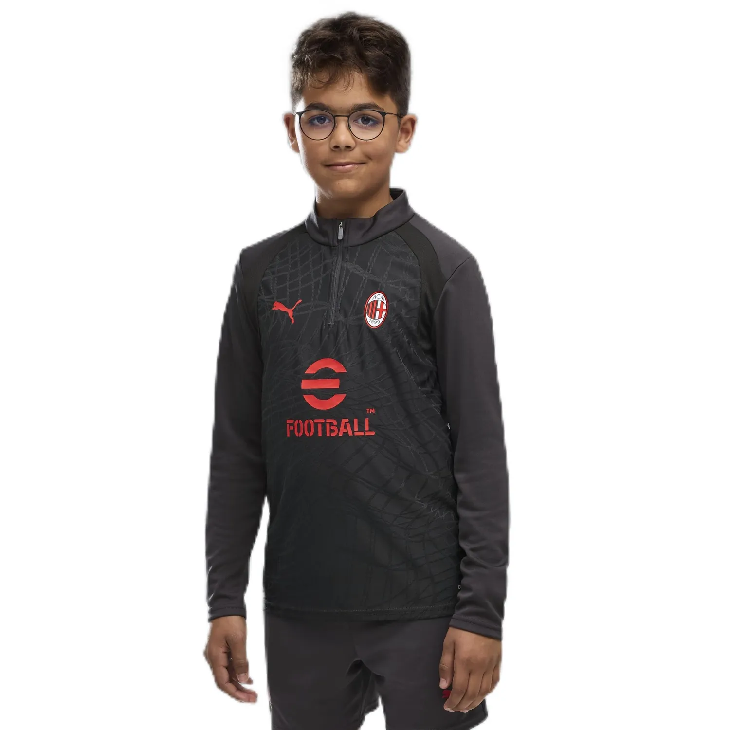 Puma AC Milan Training Top Jr Zip Bambino Tecnico