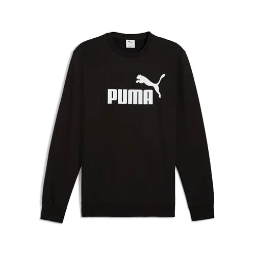 PUMA ESS No.1 Logo Crew felpa girocollo nera S