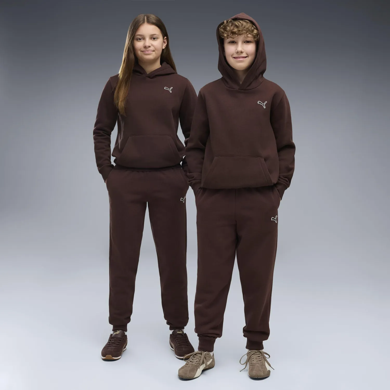 Puma Essentials Elevated pantaloni tuta ragazzi 128 marrone