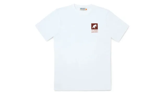 Karhu Sport Bear Logo t-shirt cotone Bright White Burnt Brick
