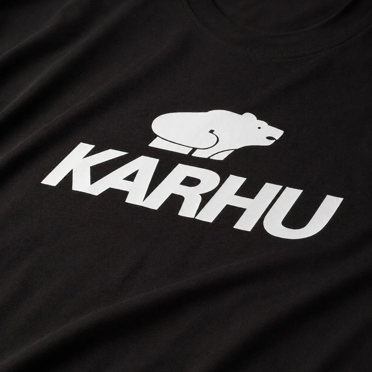 Karhu Classic Logo T-Shirt maglietta nero cotone 200g