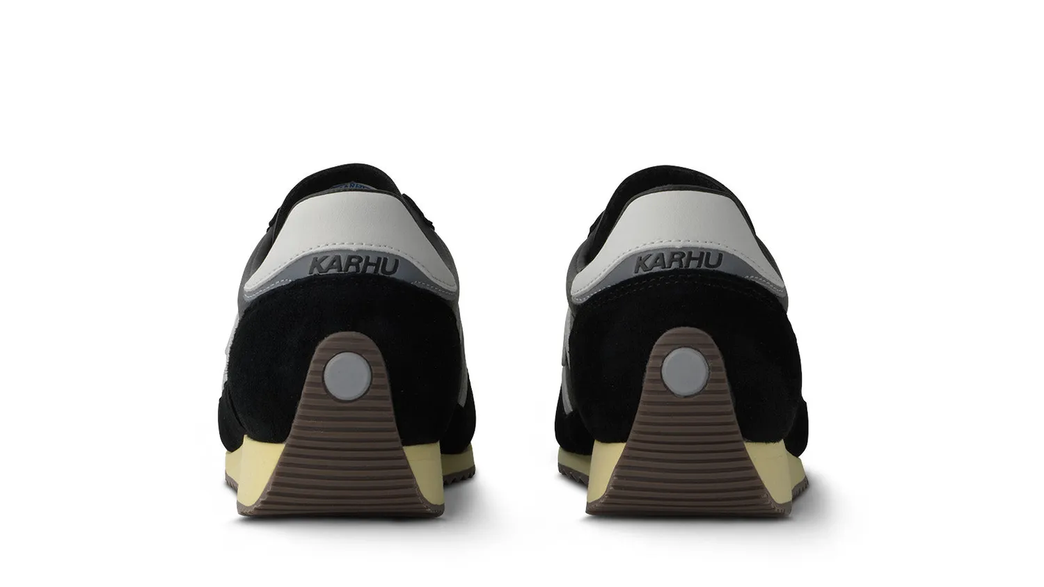 Karhu Mestari 76 sneakers Jet Black Blanc de Blanc pelle