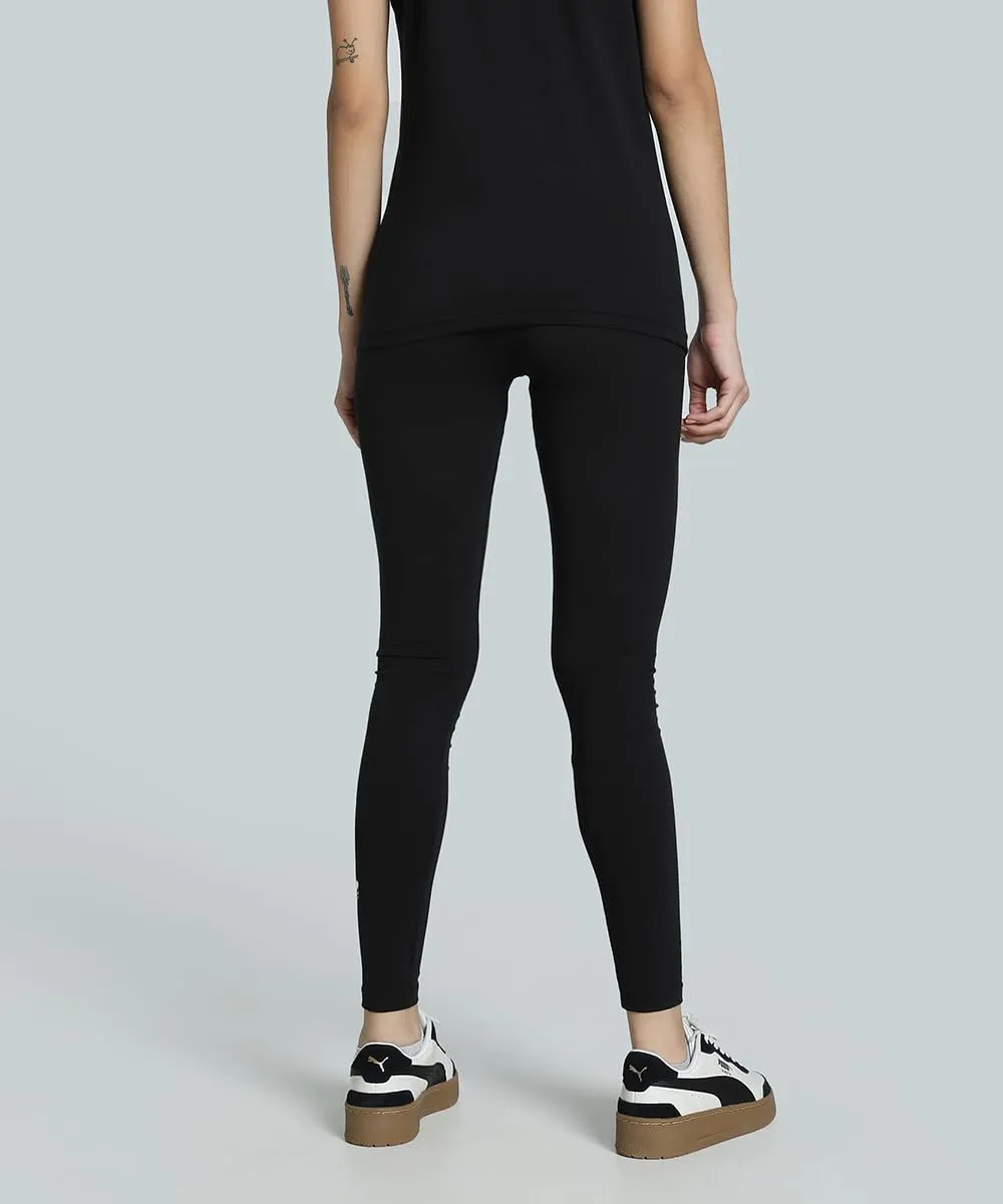 PUMA Ess Metallic leggings donna S nero oro