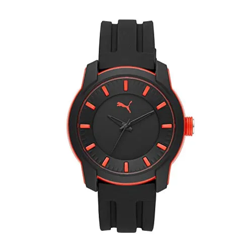 Puma orologio uomo quarzo silicone nero quadrante 45 mm