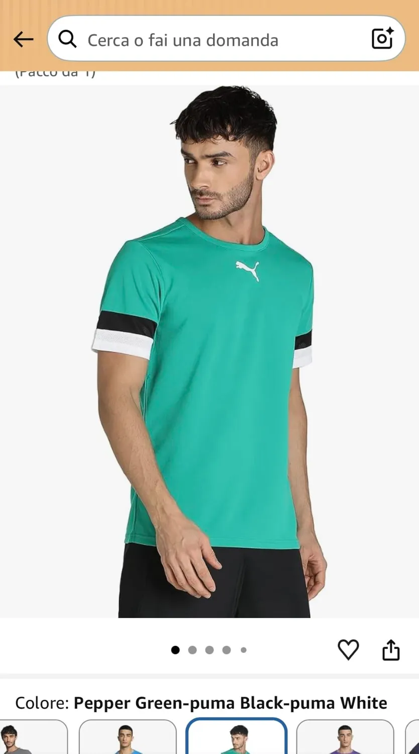 PUMA Teamrise Jersey maglia calcio uomo rossa