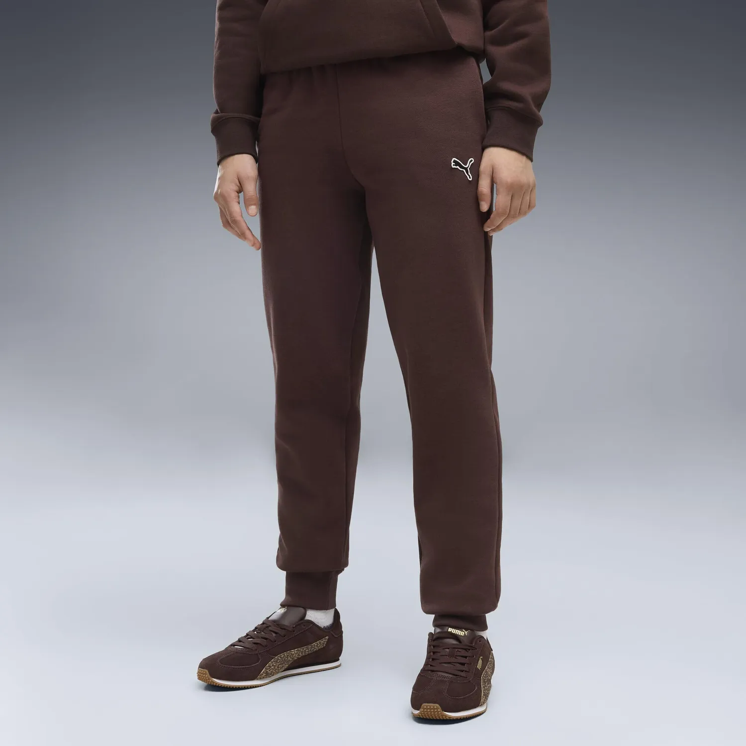 Puma Essentials Elevated pantaloni tuta ragazzi 128 marrone