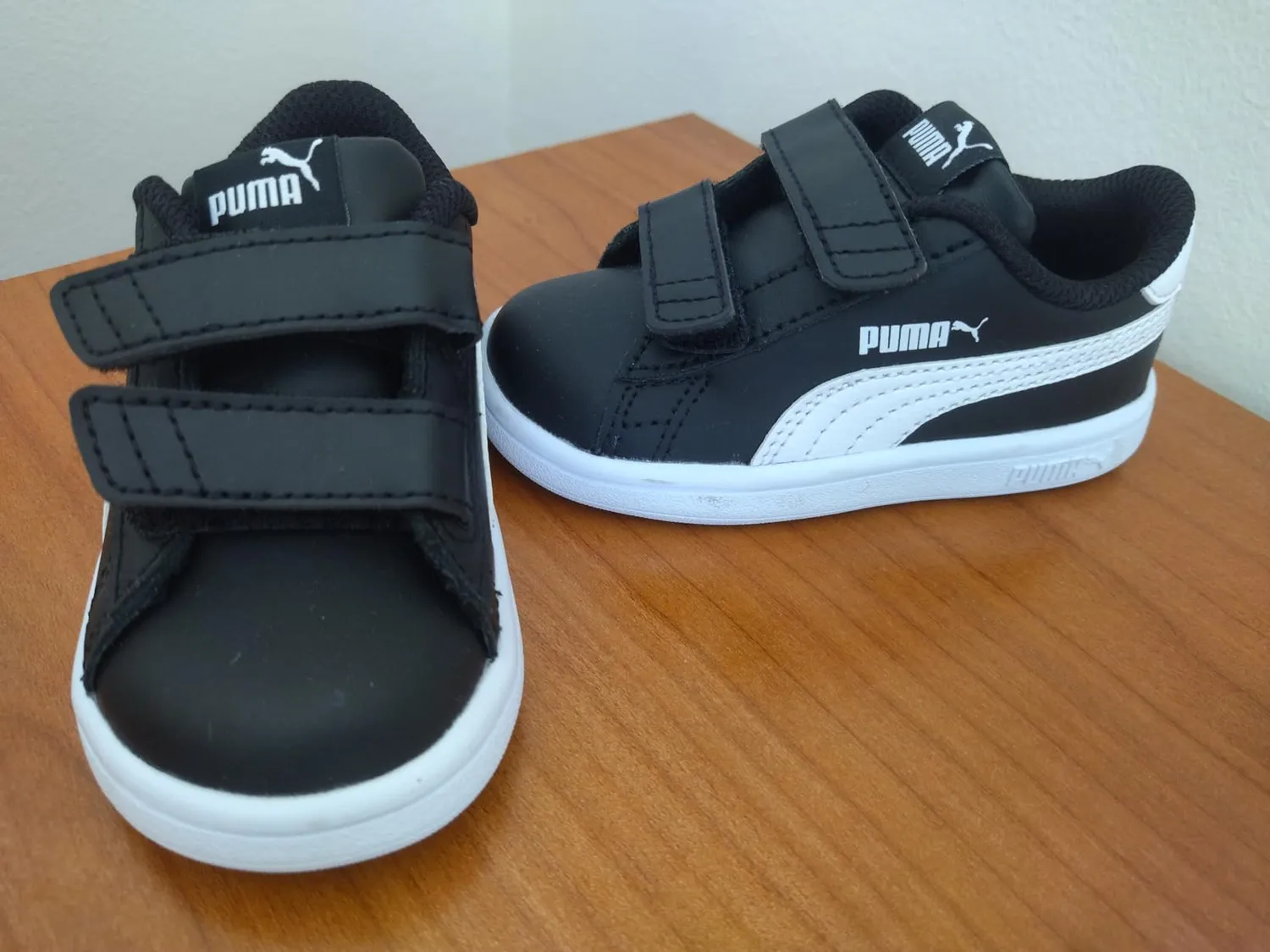 Puma Smash 3.0 Leather V sneakers bimbo bianche pelle
