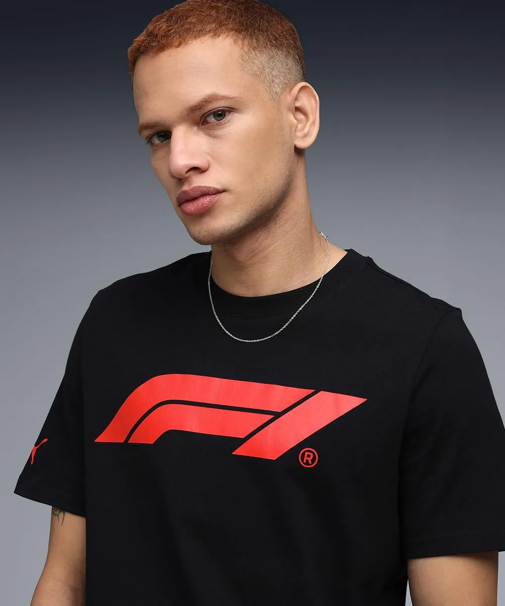 Puma F1 Ess Logo Tee maglietta uomo nera S cotone 180g