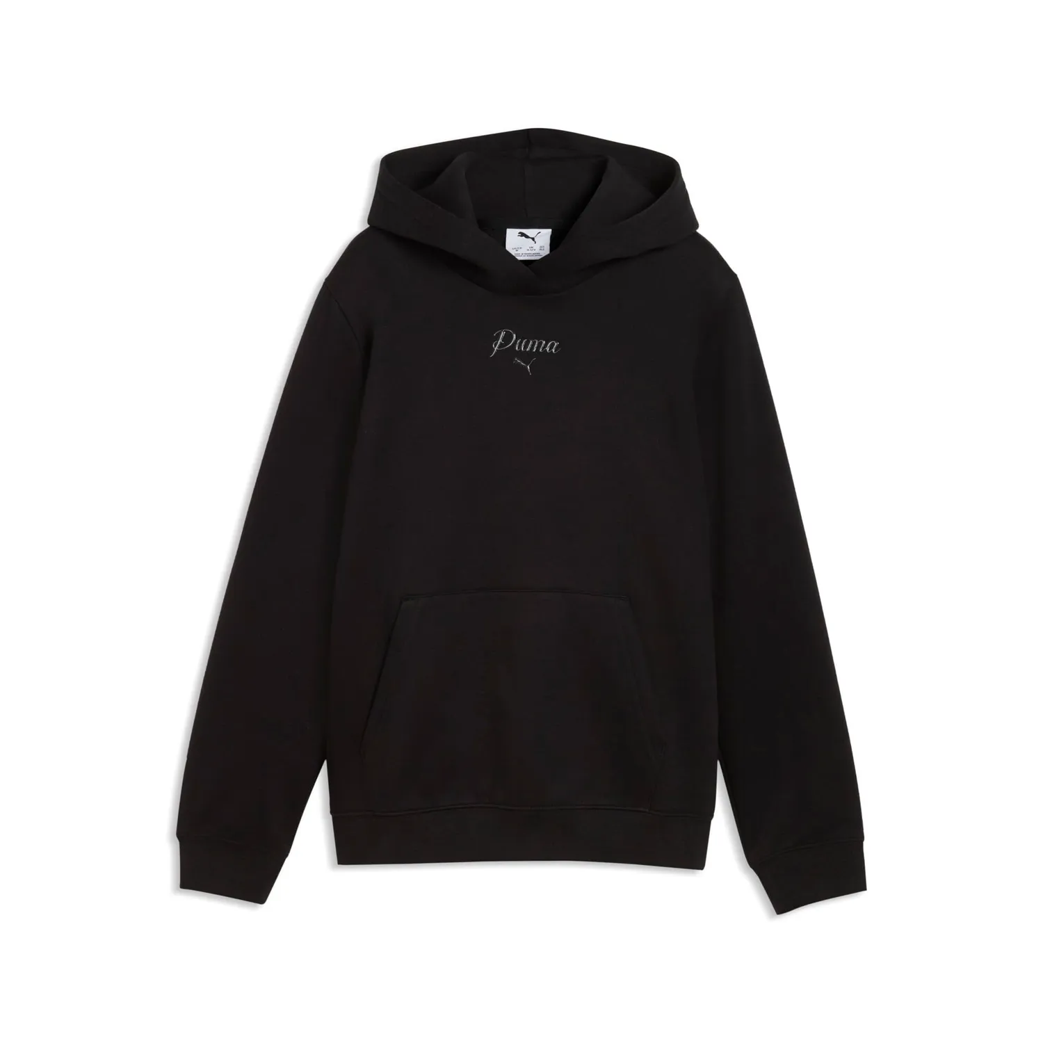 PUMA Ess Script Hoodie felpa bambina cappuccio cotone