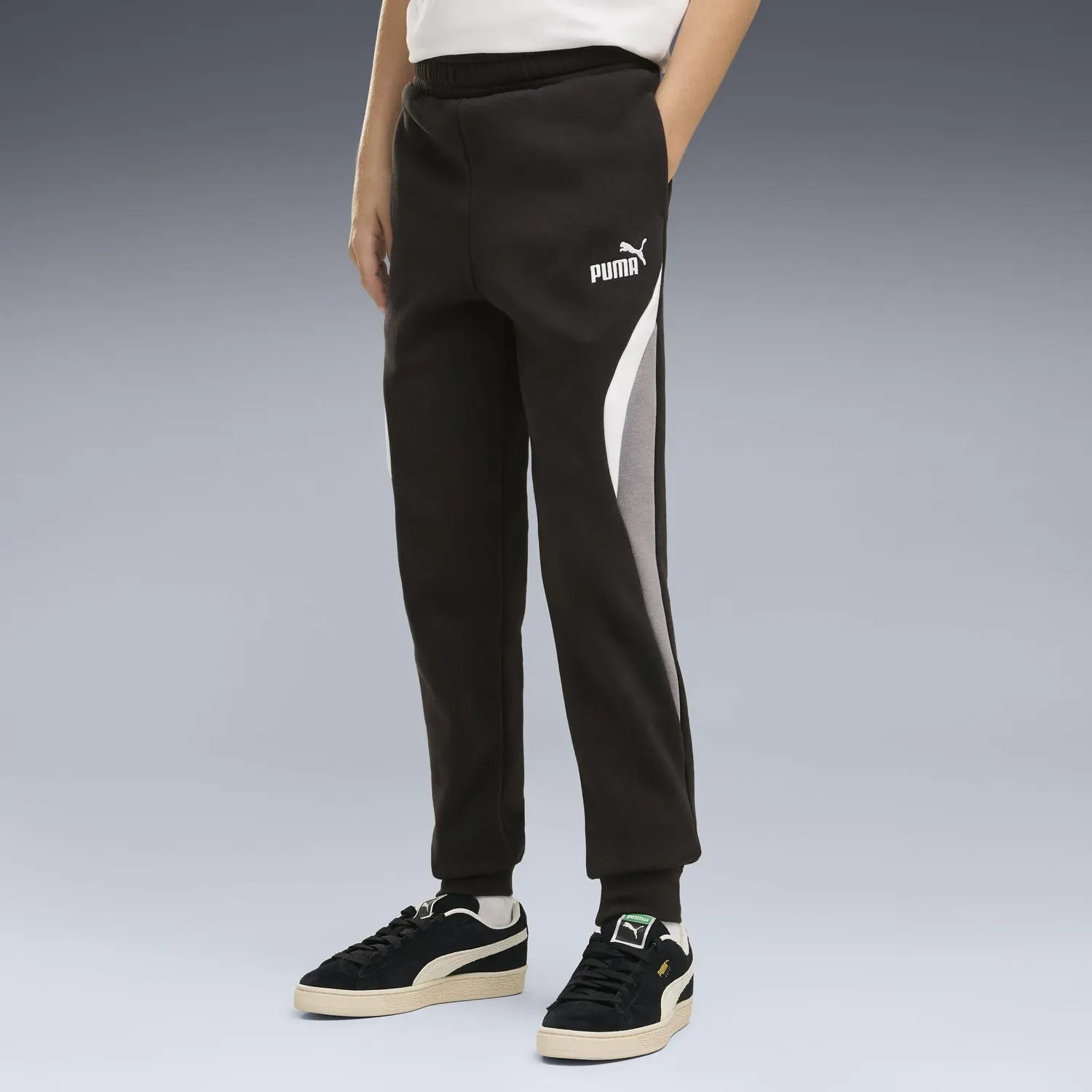 Puma Essentials Block pantaloni tuta ragazzo cotone
