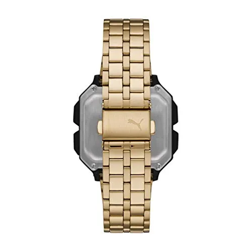 PUMA orologio donna digitale Oro/Nero acciaio