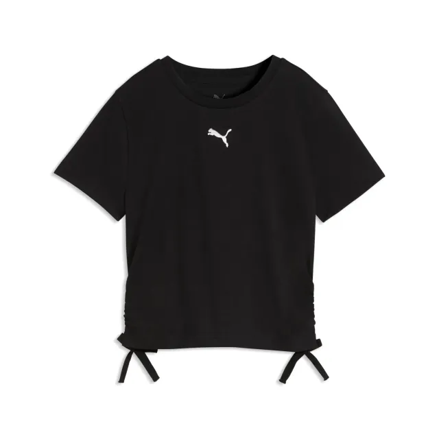 Puma Ess Cat Logo Slim Knotted t-shirt bambina annodata