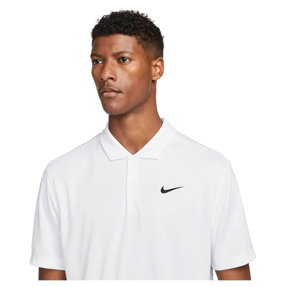 Nike Solid Polo Dri-FIT polo uomo M bianco grigio nero