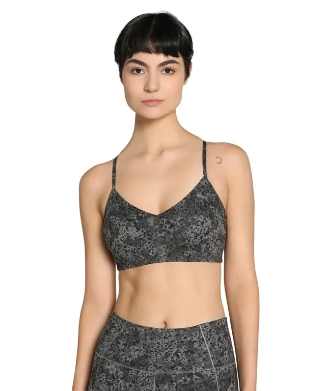 PUMA Move Yogini Bra top donna nero stampa