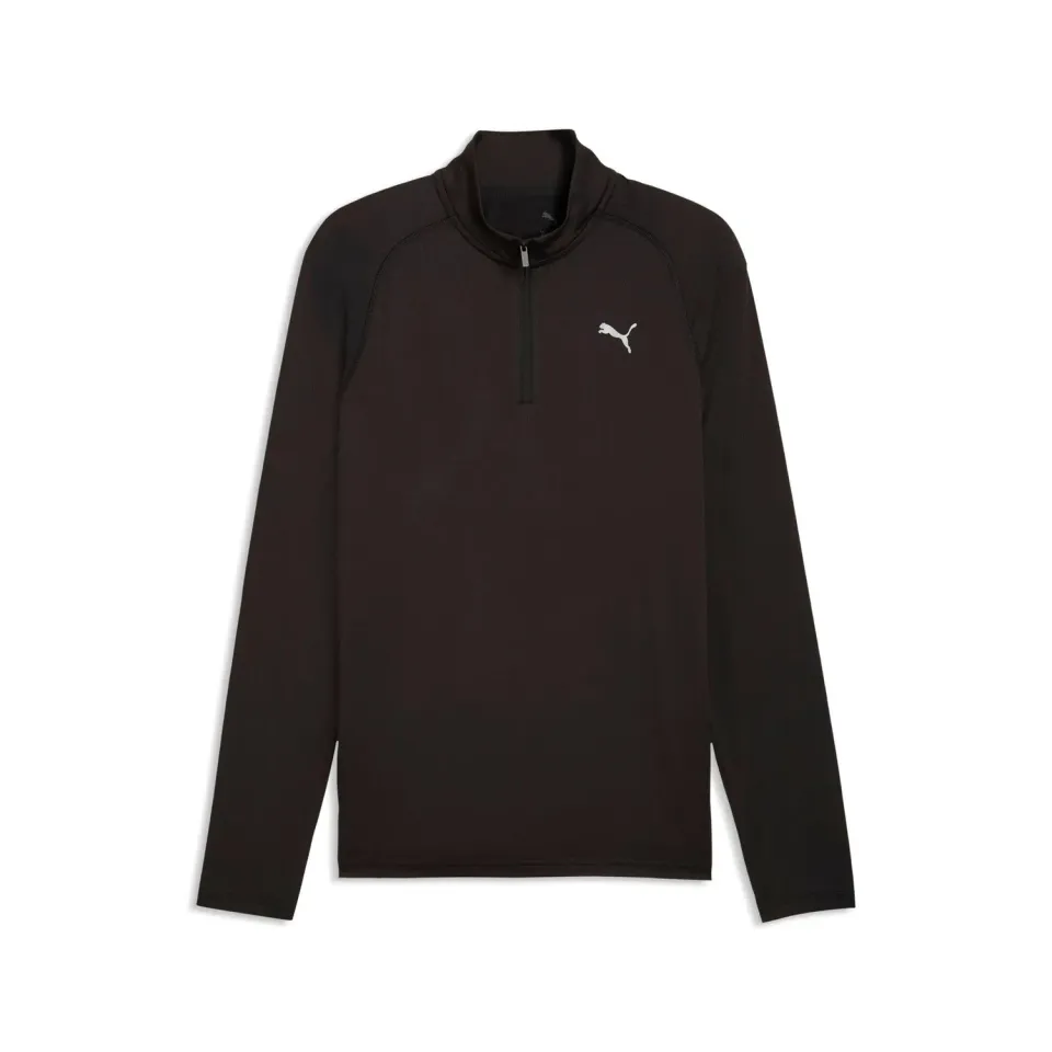 Puma Pwrtrain Fabrix Mix 1/4 Zip maglia uomo S nera