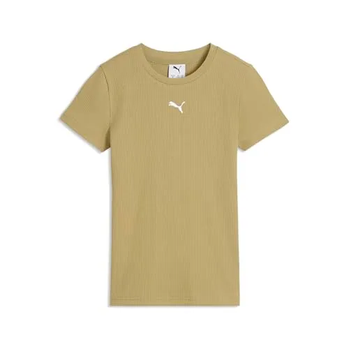 Puma Ess Elevated Rib Slim Tee G maglietta Misty Pink