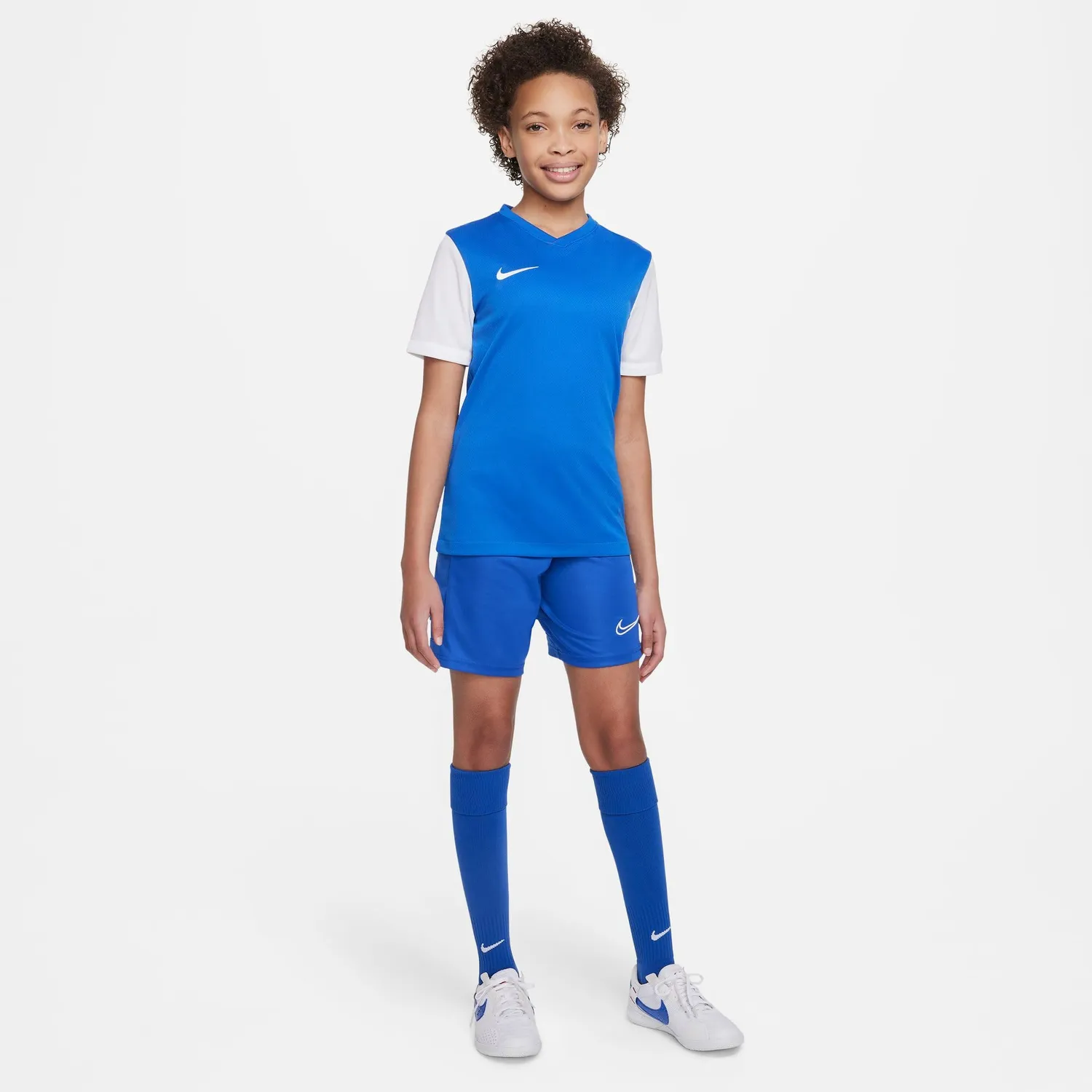Nike Tiempo Prem II Jersey Bambini Royal Blu 7-8 Anni