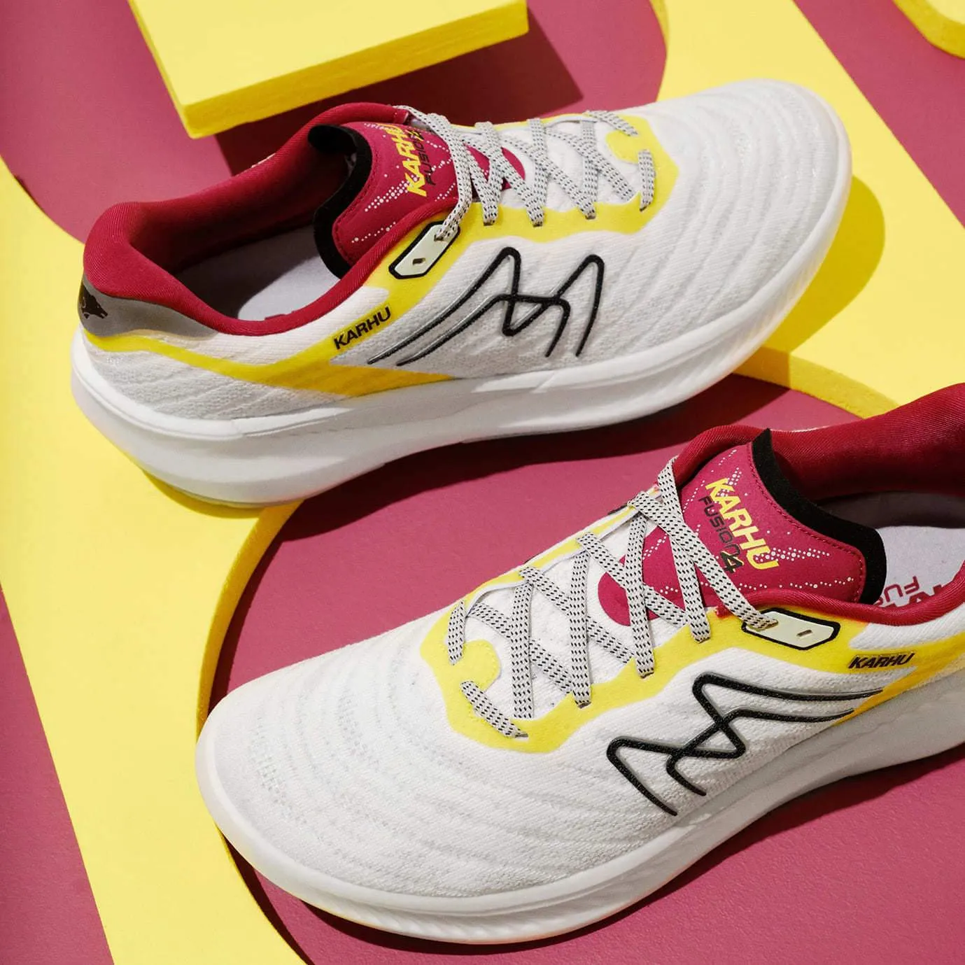 Karhu Fusion 4.0 Scarpe Running Donna Brilliant White Anemone neutre