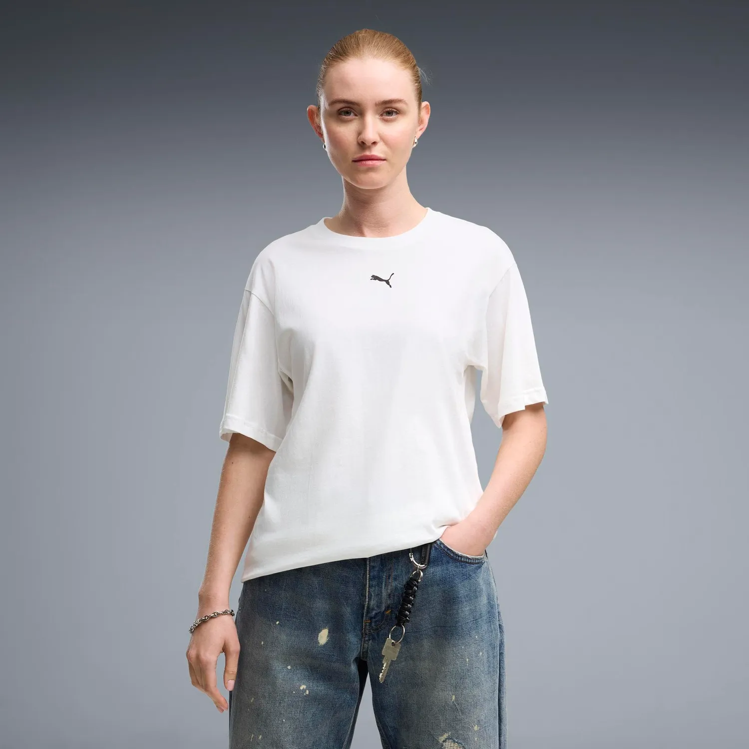 Puma Ess Relaxed Tee Maglietta Unisex cotone quotidiano