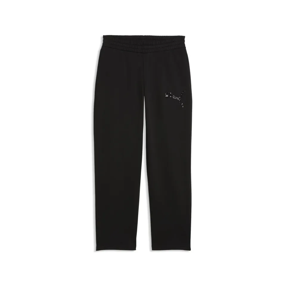 Puma Essentials Sequins Comfort Pants pile donna nero