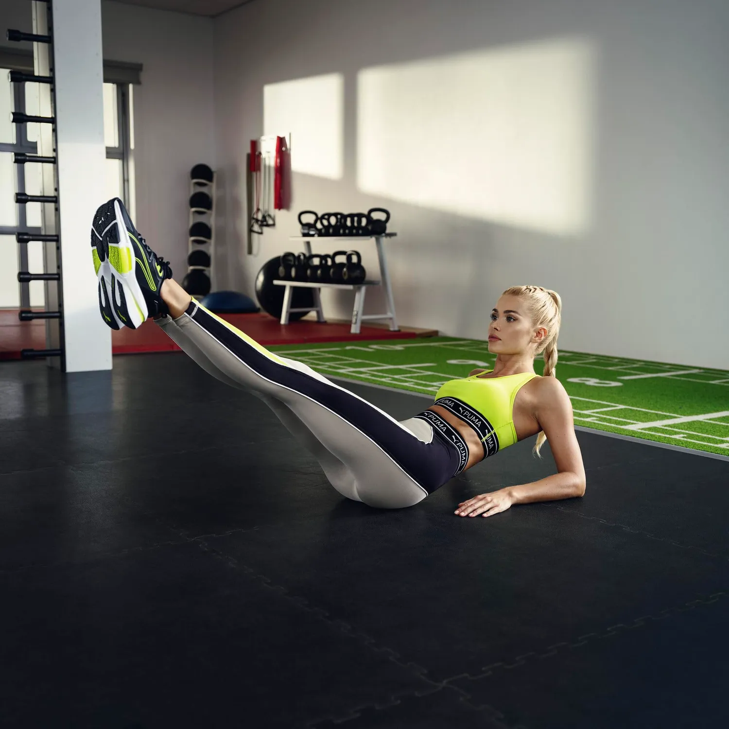 Puma 4Keep reggiseno elastico XS lime pow training