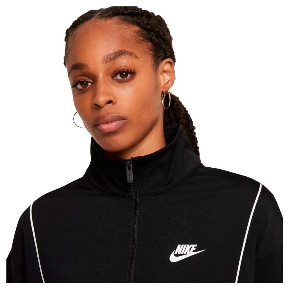 Nike NSW Essntl Pique tuta donna L nera zip