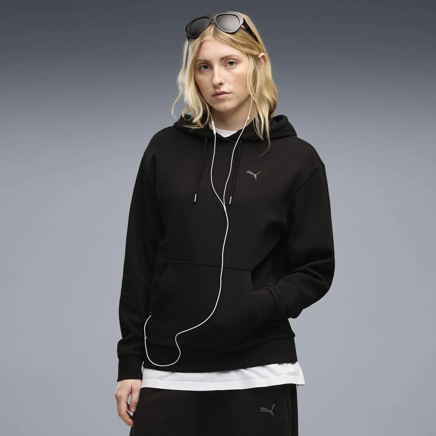 Puma Ess Elevated Standard Hoodie felpa donna Chocolate Fondue