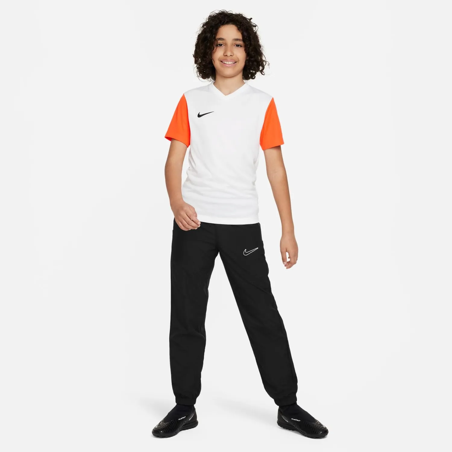 Nike Park VII maglia calcio bambino manica lunga bianco nero