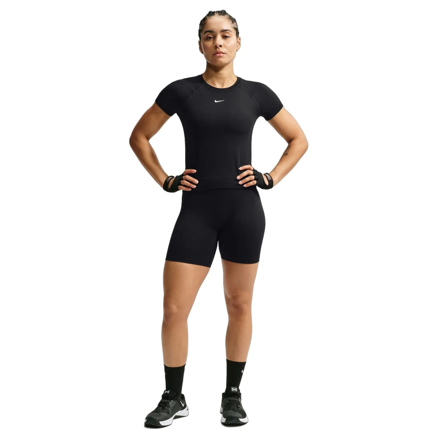Nike Pro Seamless T-shirt Donna XXS Nera Dri-Fit