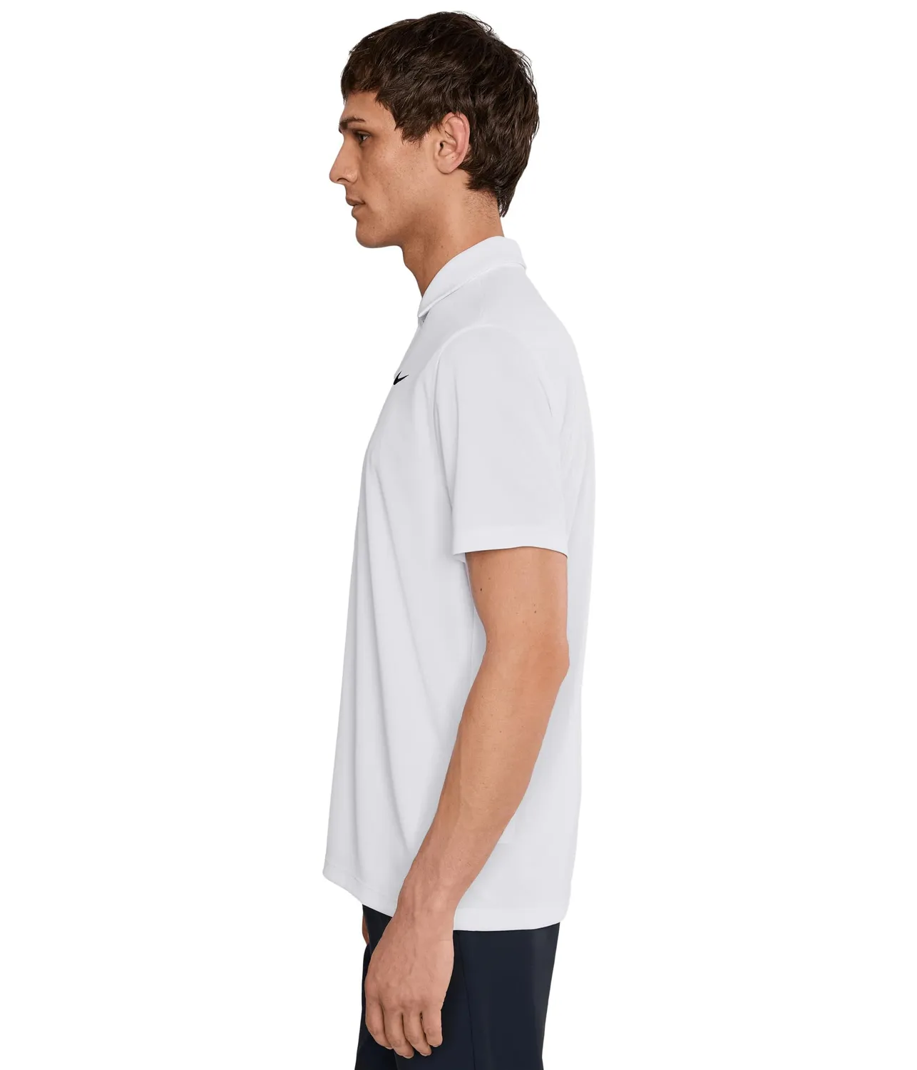 Nike Solid Polo Dri-FIT polo uomo M bianco grigio nero