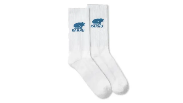 Karhu Classic Logo calzini Bright White Avio cotone