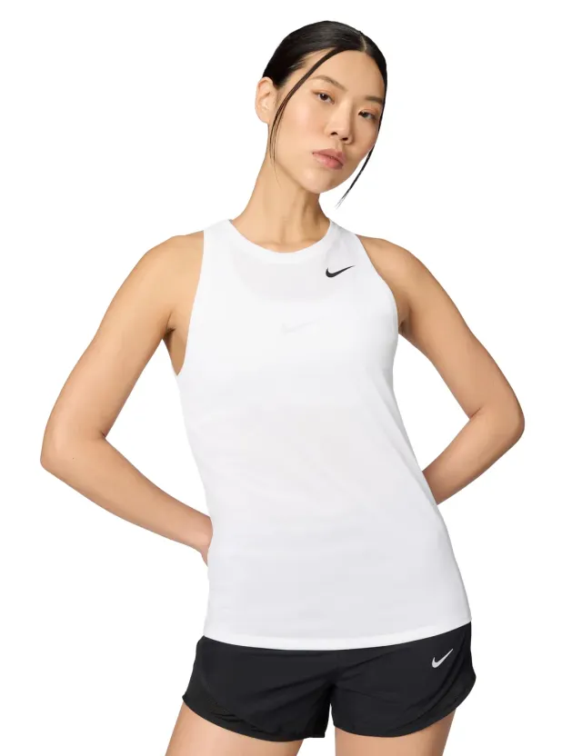 Nike NSW Air Tank Mock T-shirt donna XS bianco nero