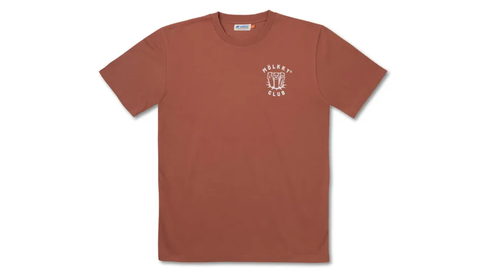 Karhu Mölkky Club t-shirt burnt brick cotone