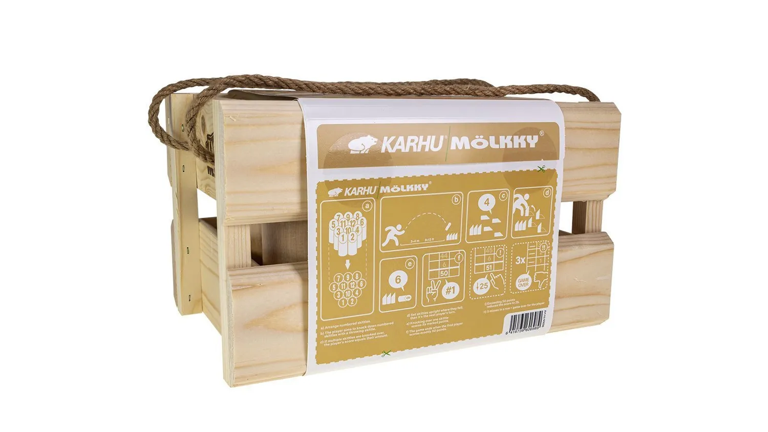 Karhu X Molkky Set gioco in legno betulla Finlandia