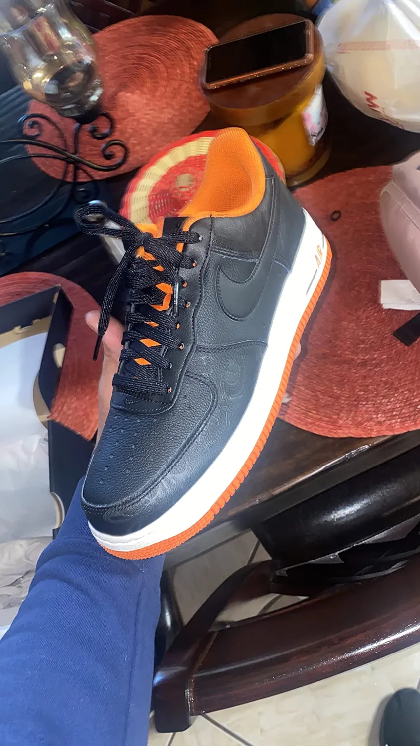 Nike Air Force 1 Halloween sneakers uomo 44 EU nero