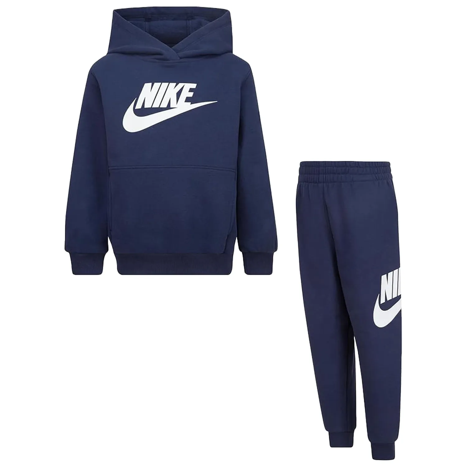 Nike Club Fleece tuta bimbi beige felpa cappuccio