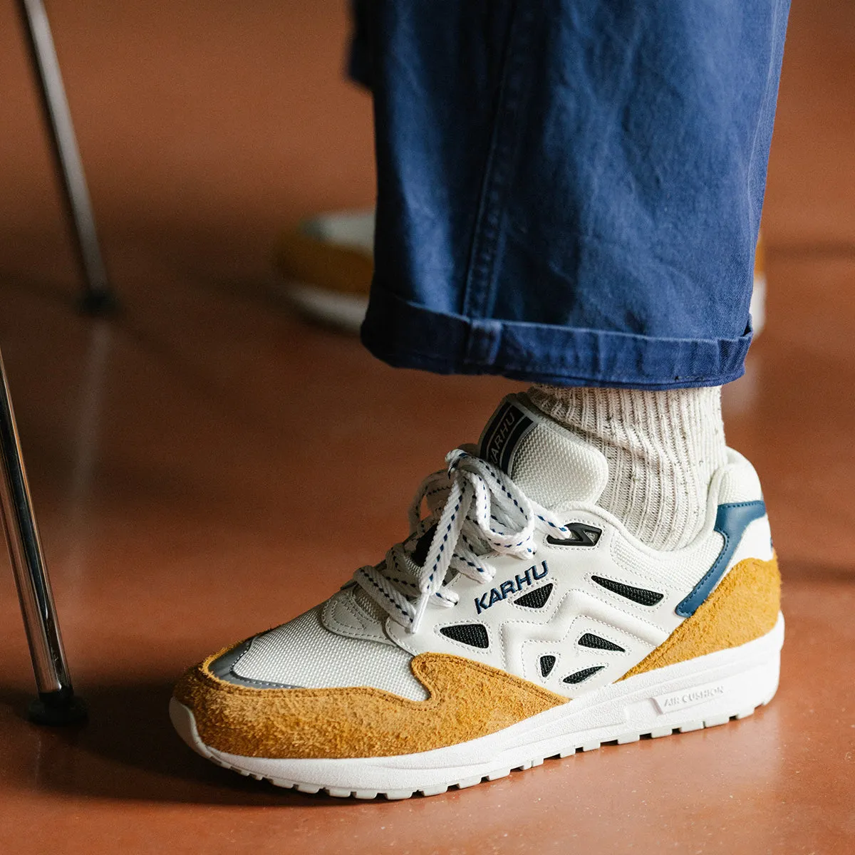 Karhu Legacy 96 Pumpkin Spice sneakers bianche in pelle