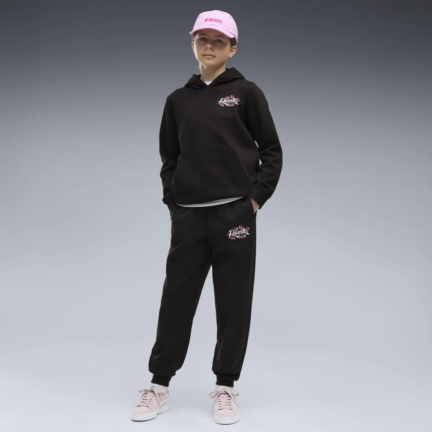Puma Essentials Nature 2.0 pantaloni tuta ragazzi grafica