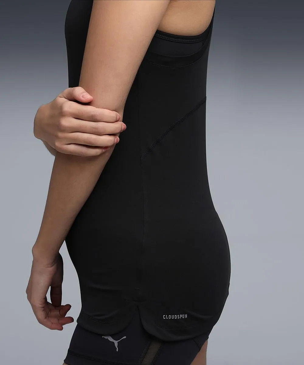 Puma Cloudspun Racerback Tank canotta donna nera