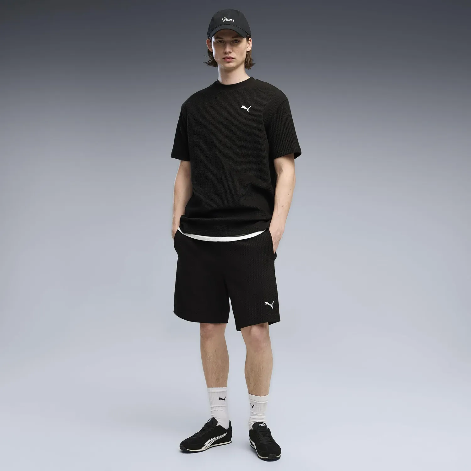 Puma Ess Elevated Relaxed Material Shorts 8'' pantaloncini uomo morbidi
