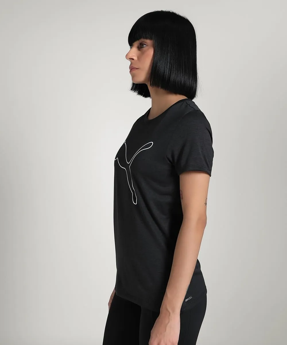 Puma Essential Heather Logo maglietta donna cotone