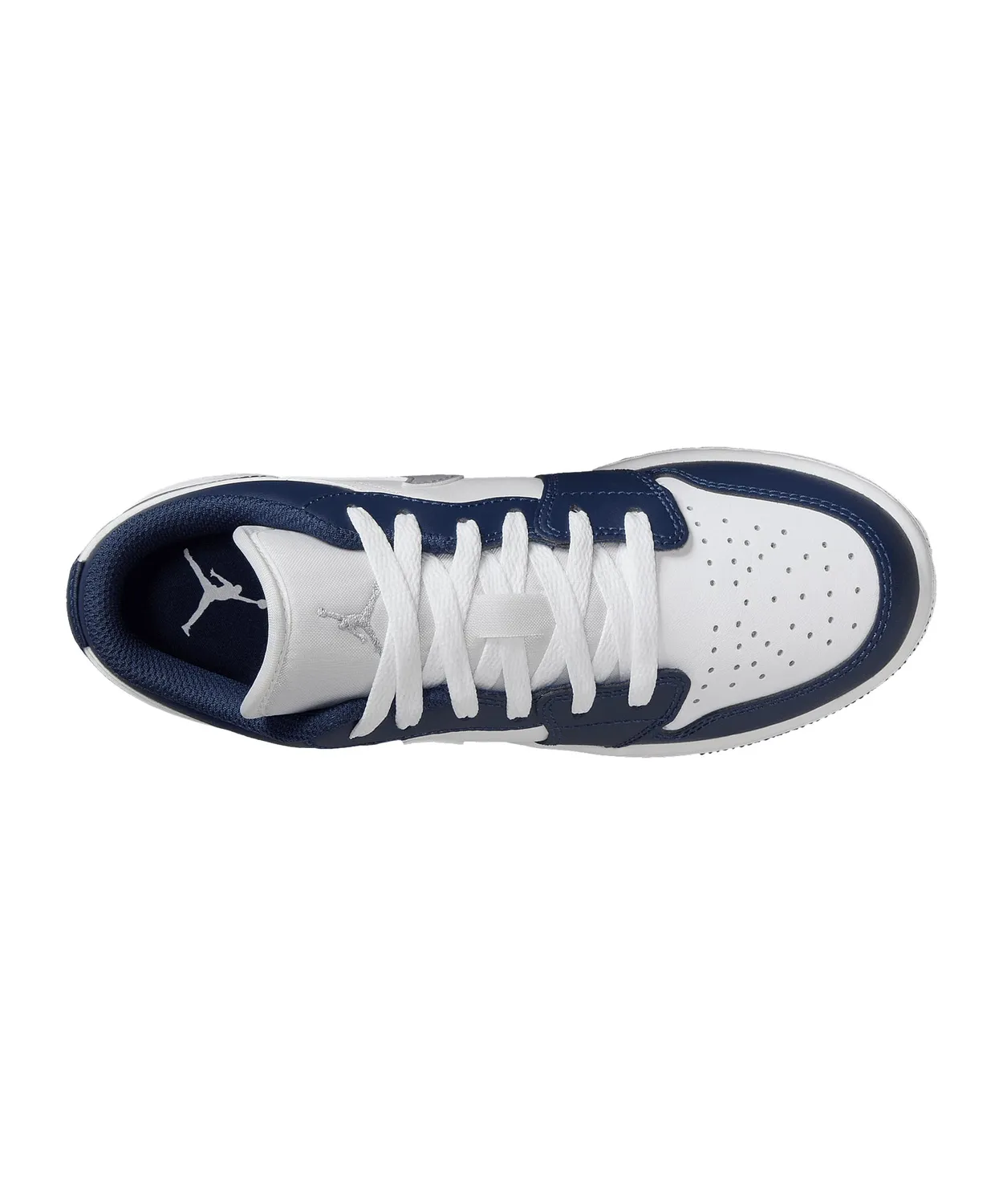 Nike Air Jordan 1 Basso GS scarpe ragazzo bianche 4 UK