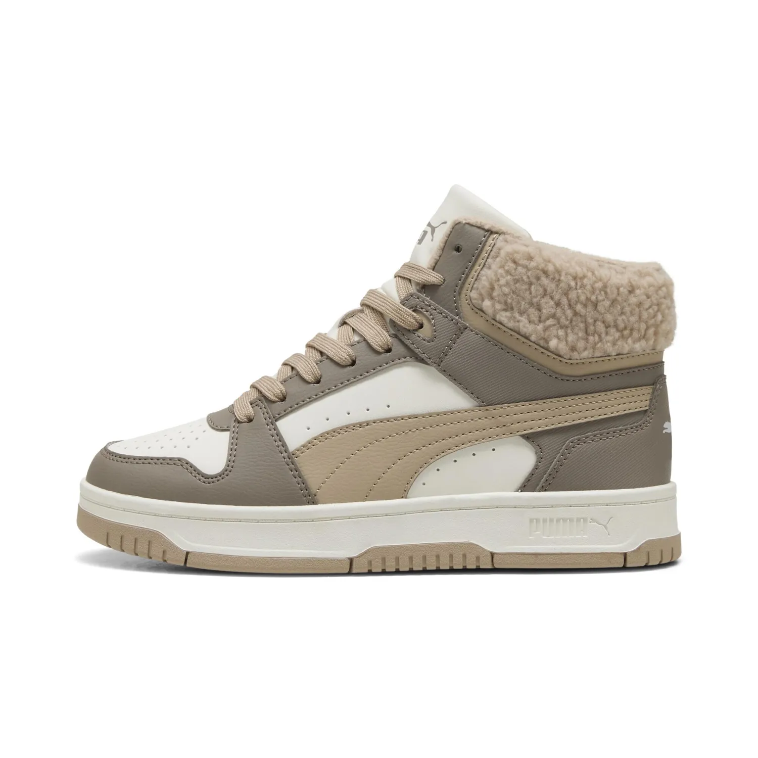 Puma Rebound Slam Mid Cozy Jr sneakers grigie alte