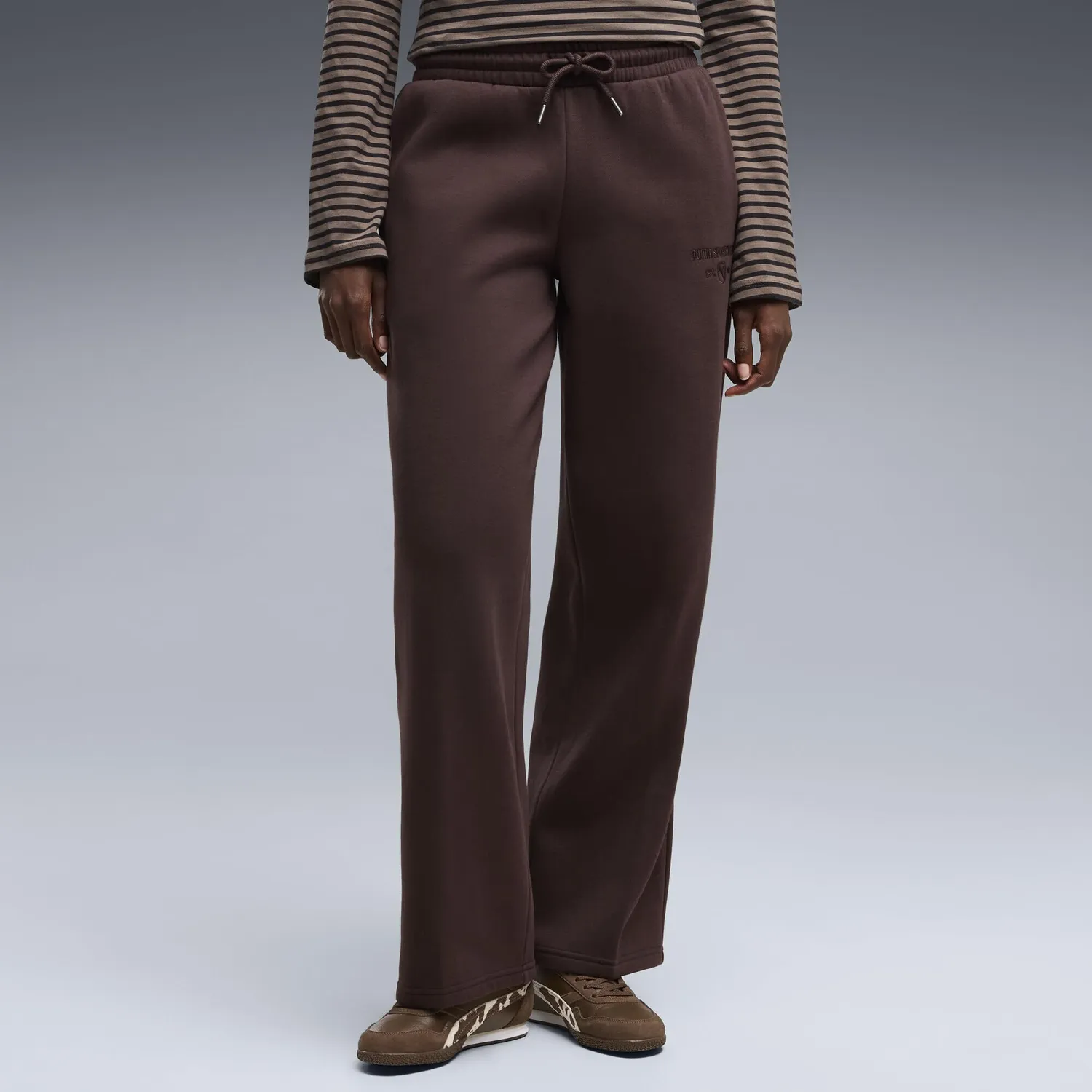 PUMA Class pantaloni pile donna gamba dritta felpa