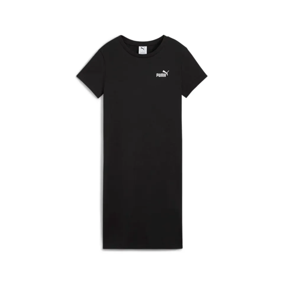 Puma Ess Small Logo Slim vestito donna nero corto